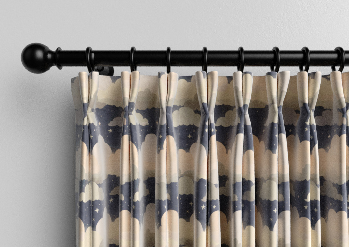 Cloudy Cosmos, Twinkle Grey - Made to Measure Curtains - Image 10